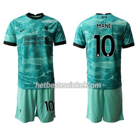 Liverpool Sadio Mane 10 Voetbaltenues Kind Uit 2020/21 - SS (+ Korte broeken)